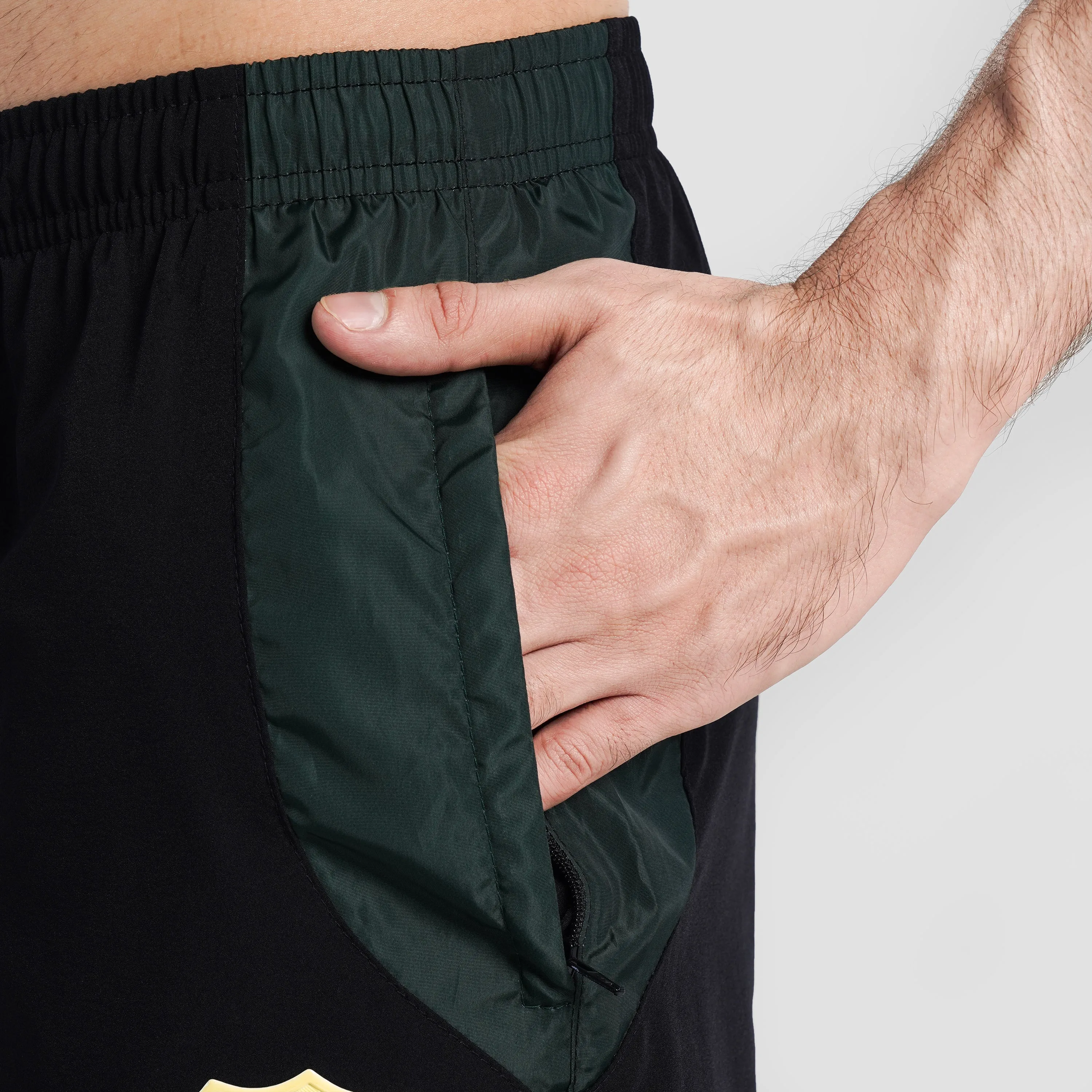 The PFF Essential Shorts (Black-Green)