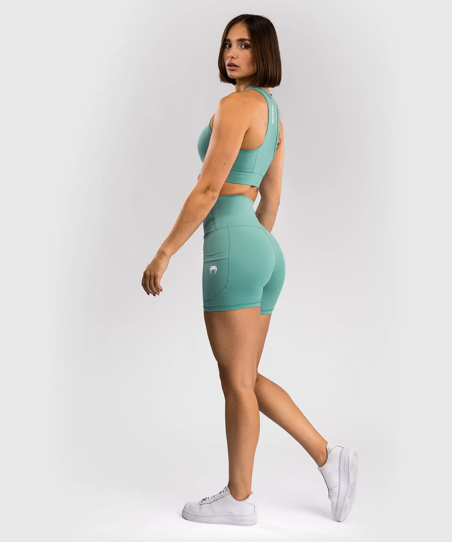 Venum Essential Women's Bike Shorts - Aqua Green