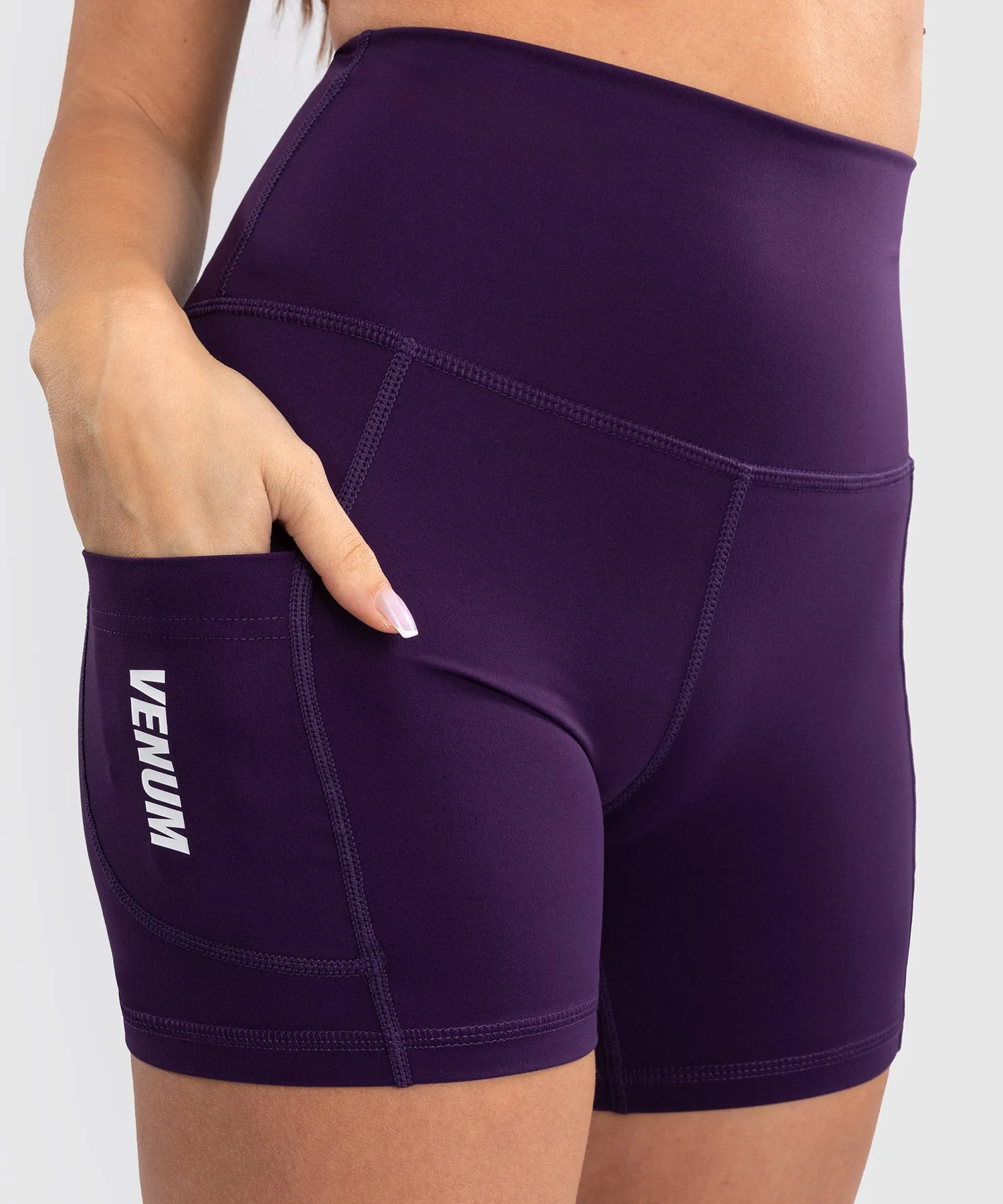 Venum Essential Women's Bike Shorts - Deep Purple