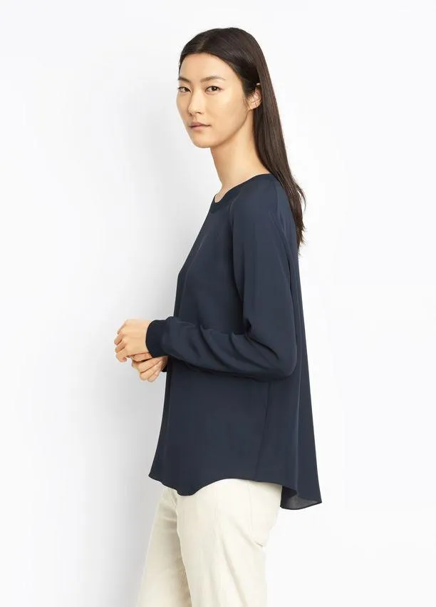 Vince - Ribbed Trim Blouse