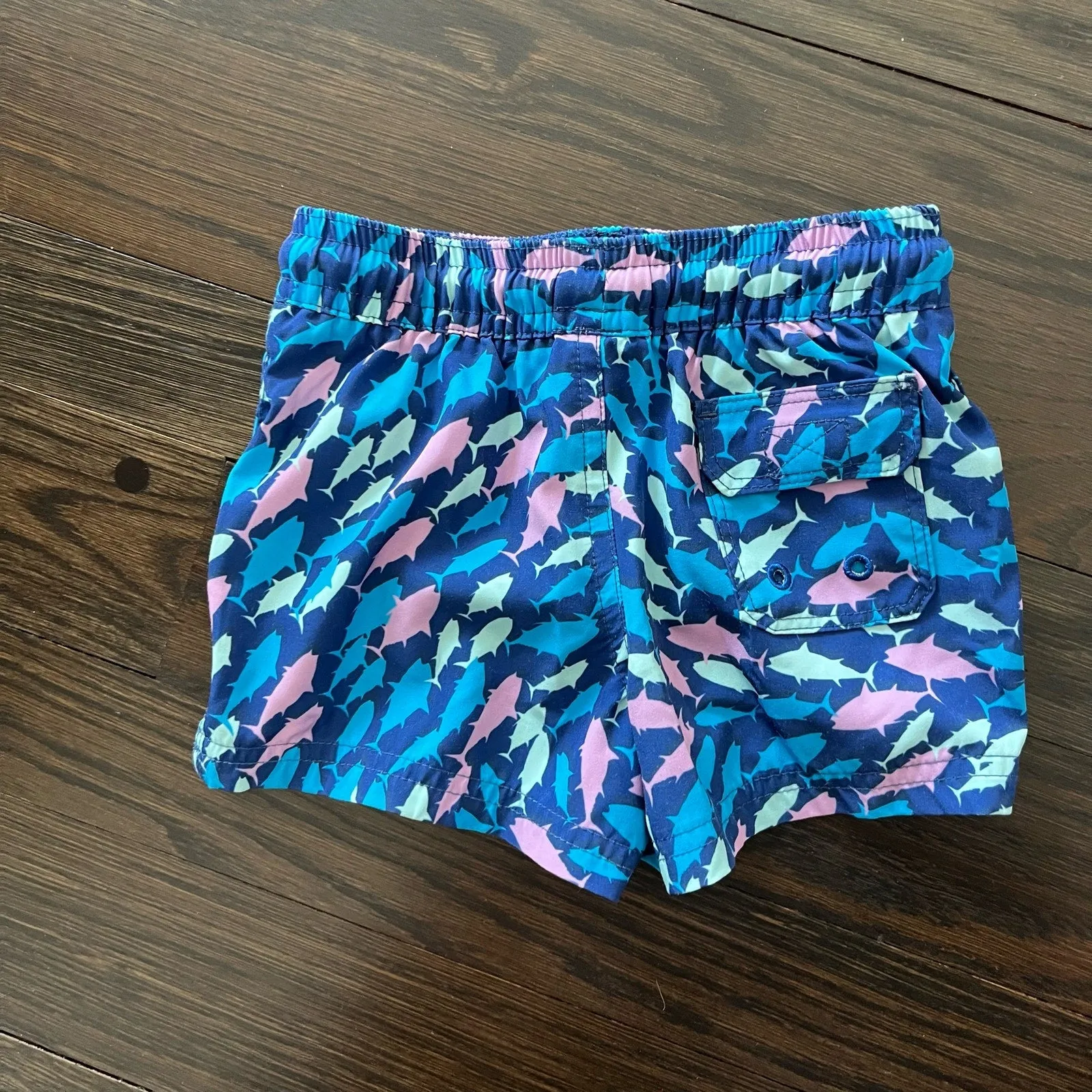 Vineyard Vines Baby Chappy Swim Trunks Blue Bay 6-12 Months