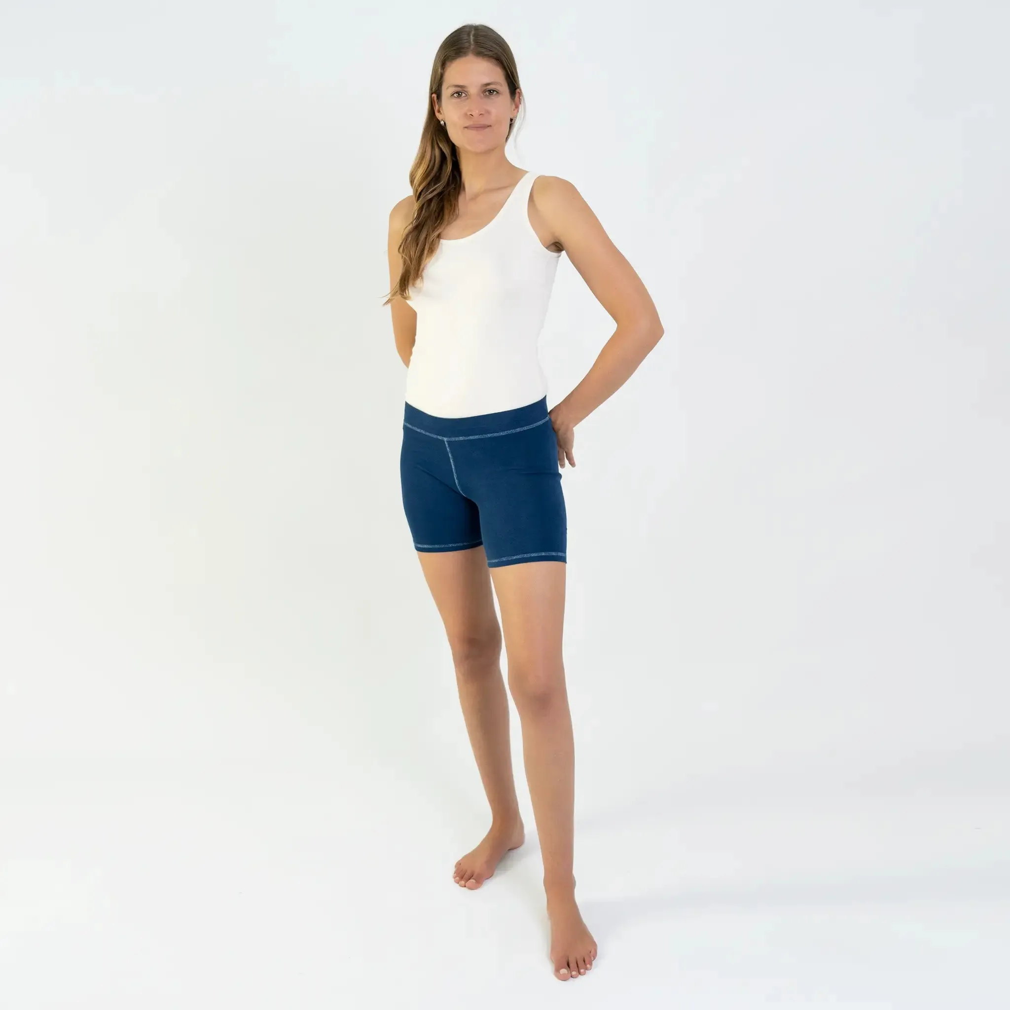 Women's Organic Pima Cotton Biker Shorts